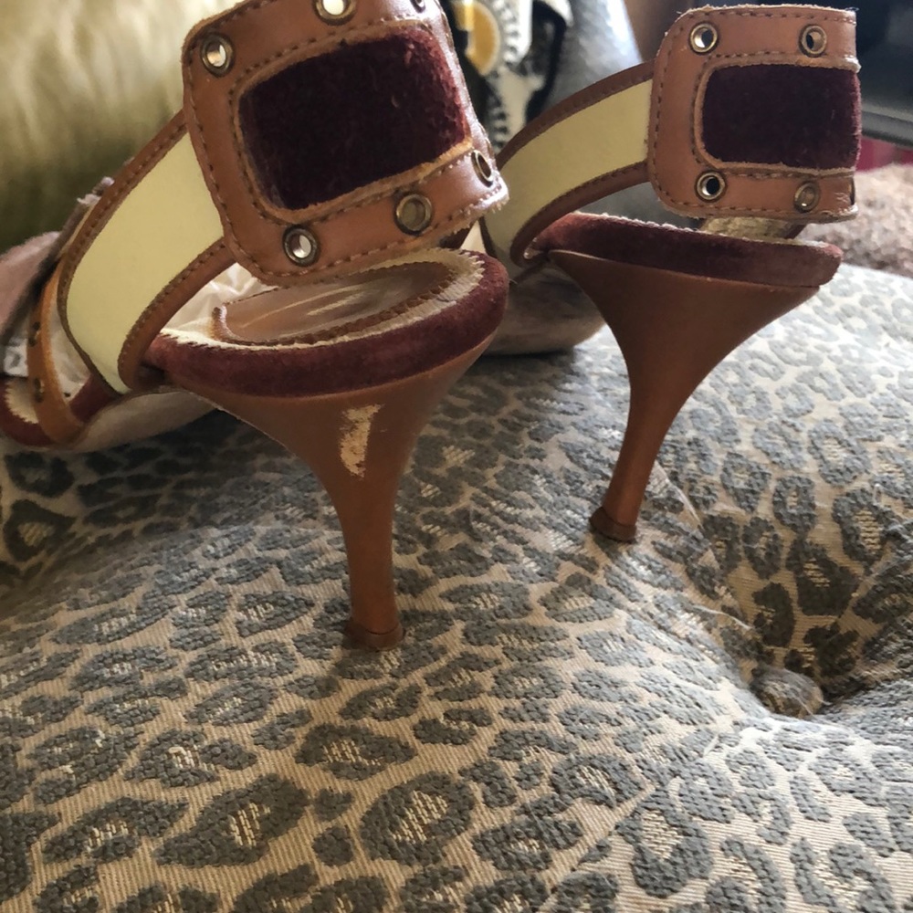 Just Cavalli Pink and Brown Heels - Picture 4 of 4